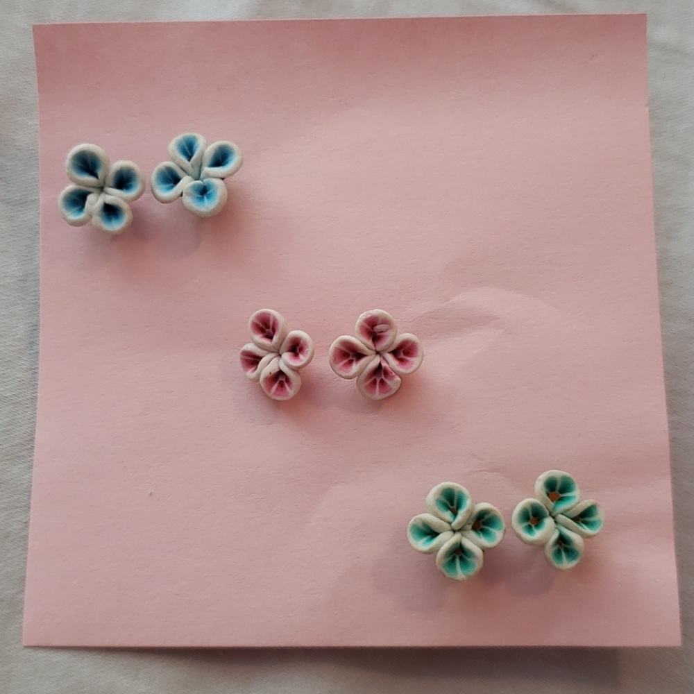 Colorful Clover Earrings